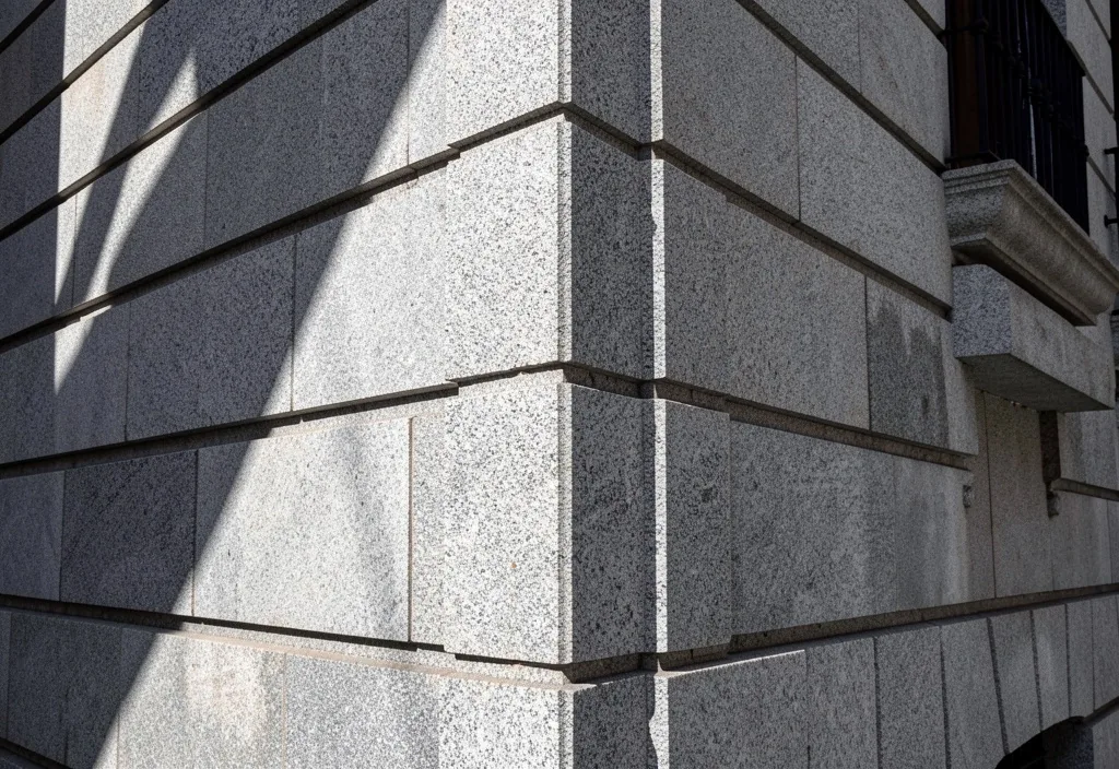Textura de muro de granito con sombras pronunciadas